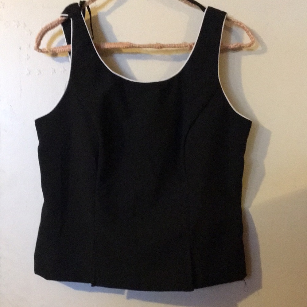 A cute black dressy top!